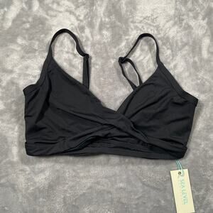 Sea Level Bikini Top Women 12 DD Essentials Twist Front Underwire Adjustable New